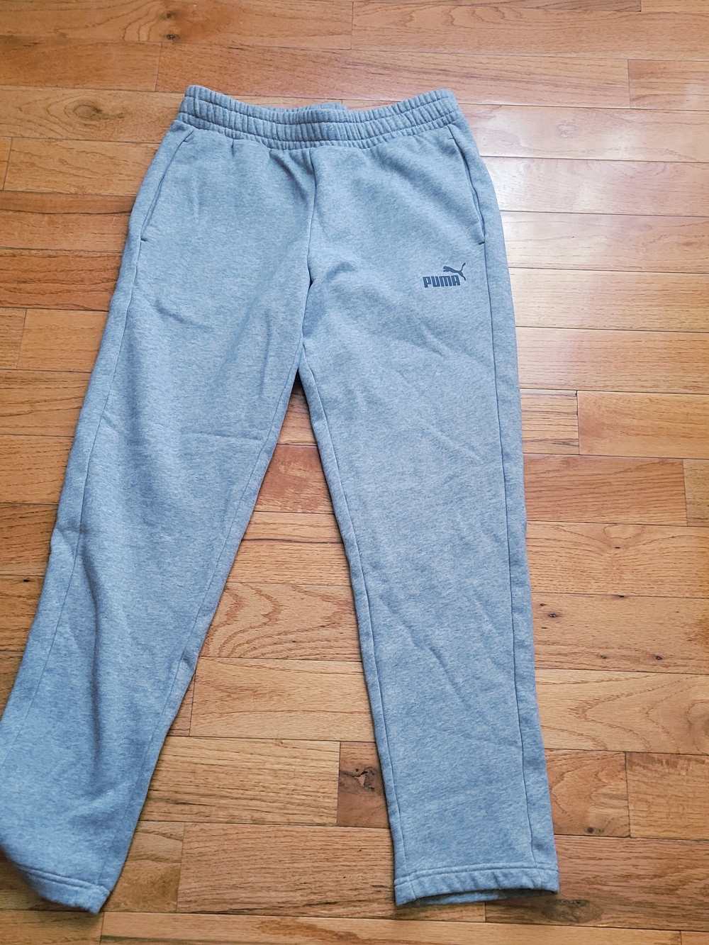 Puma Men's Light Gray Jogger Sweatpants